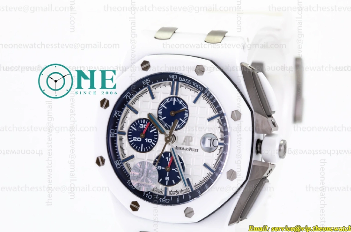 - White Oak Offshore Ceramic Chronograph Piguet Audemars Royal A3126 26402CB JF 0314